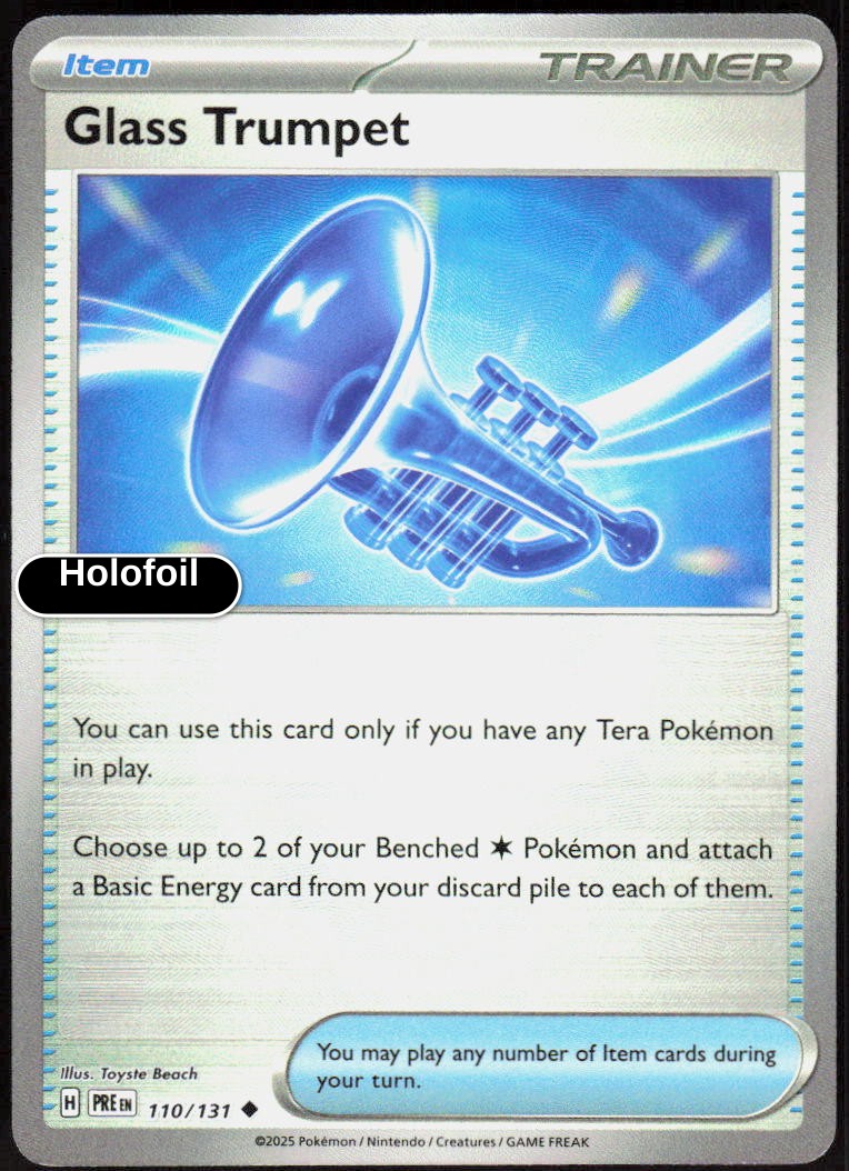 Glass Trumpet (Poke Ball Pattern)