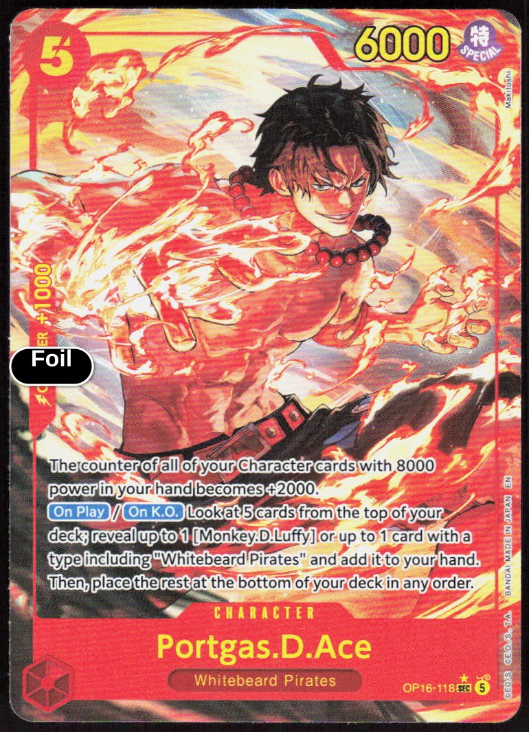 Portgas.D.Ace (118) (Alternate Art)