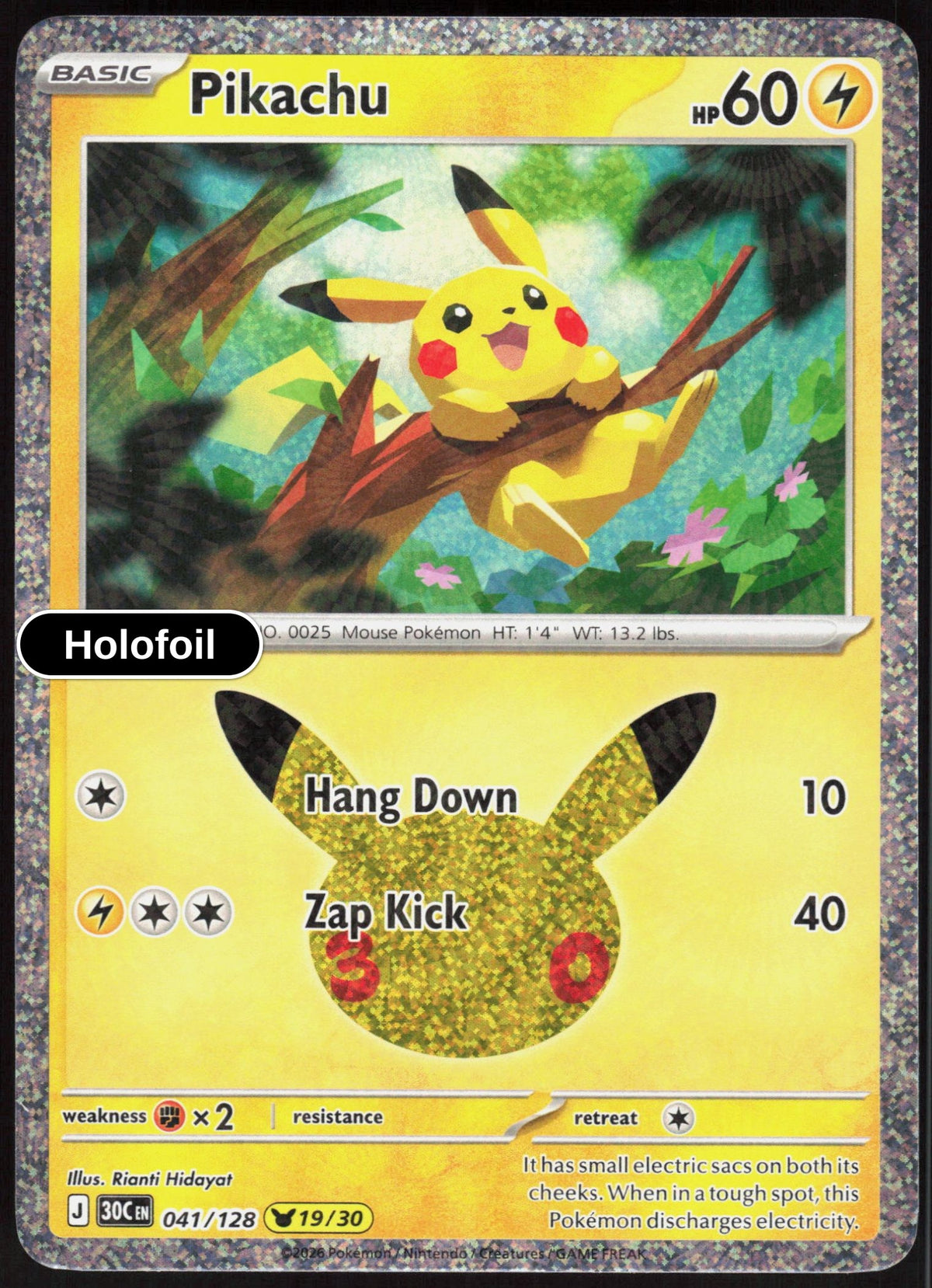 Pikachu - 041/128