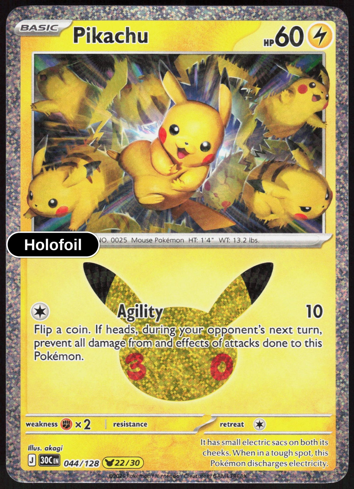 Pikachu - 044/128