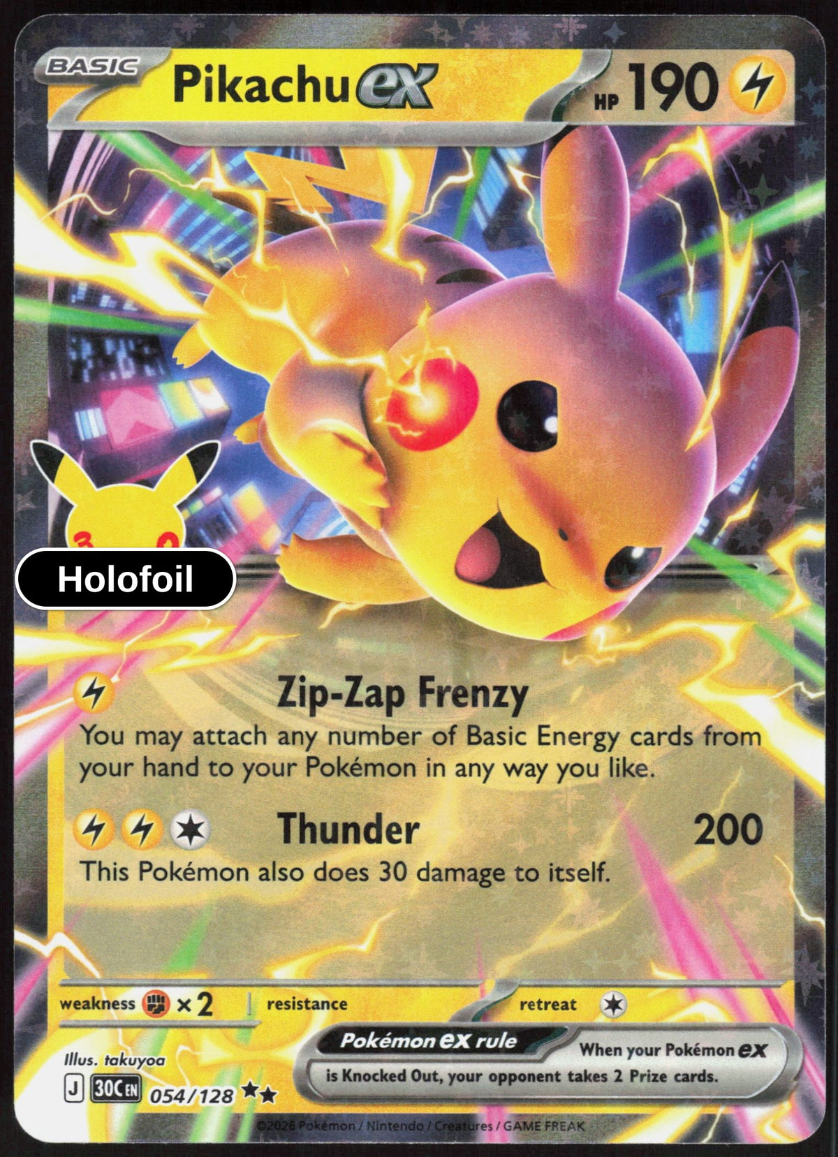 Pikachu ex - 054/128
