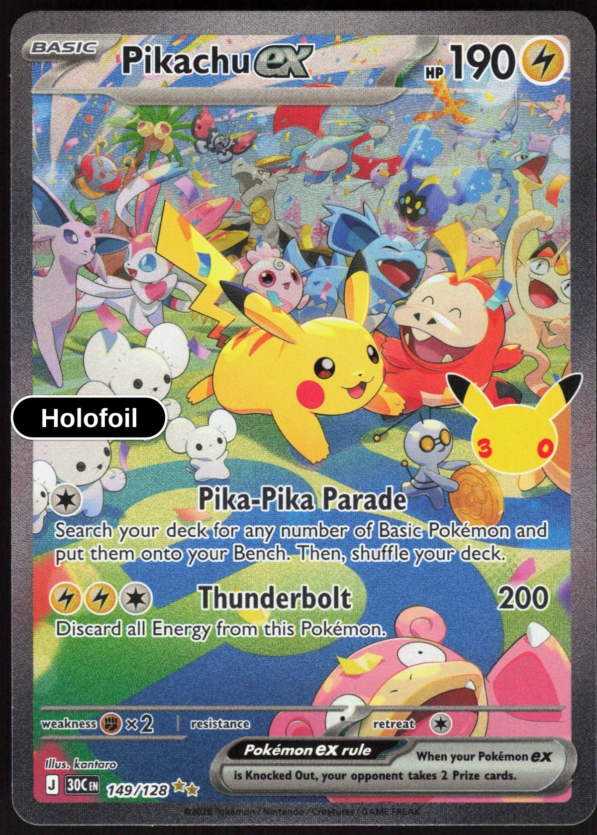 Pikachu ex - 149/128