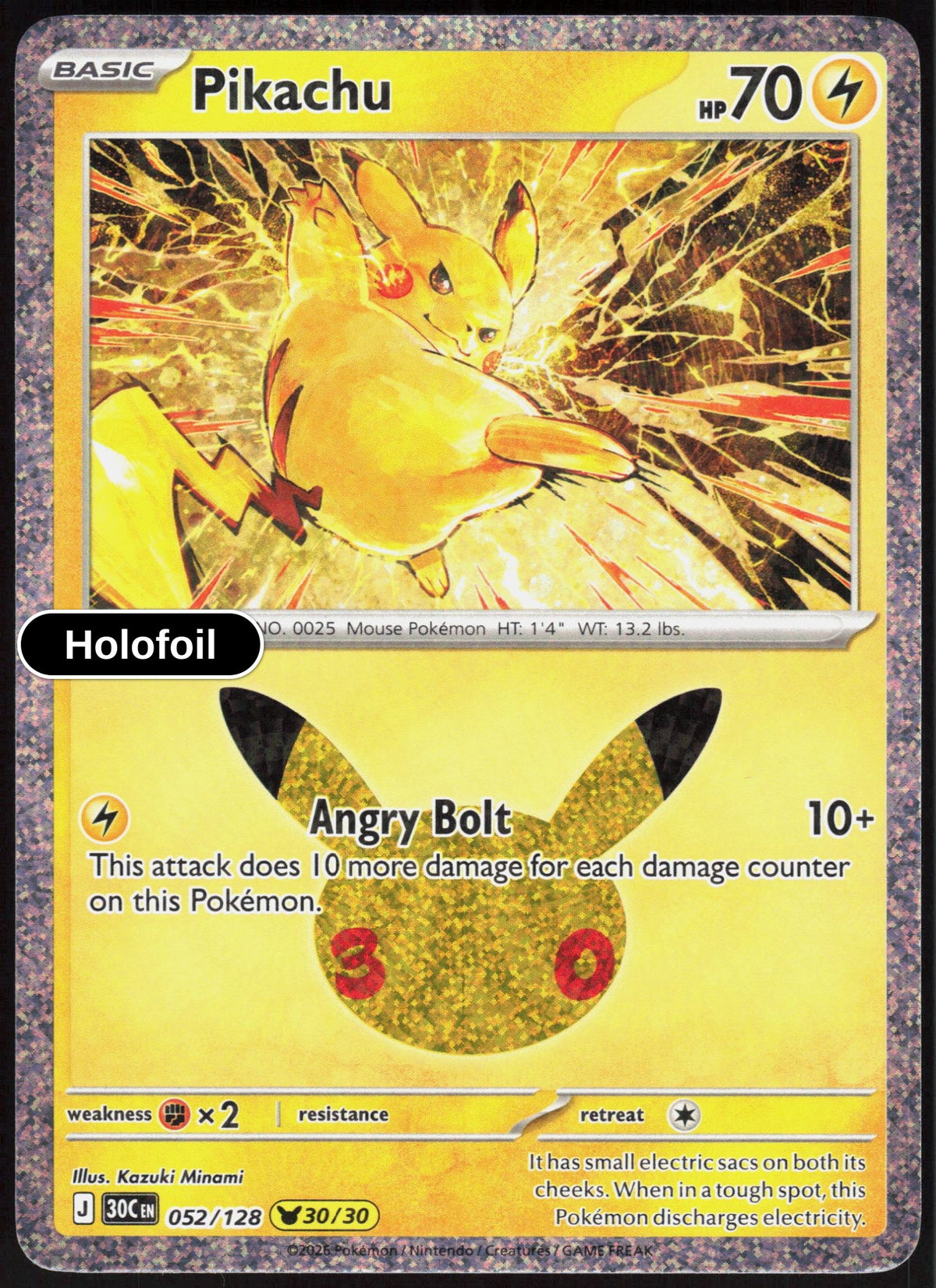 Pikachu - 052/128