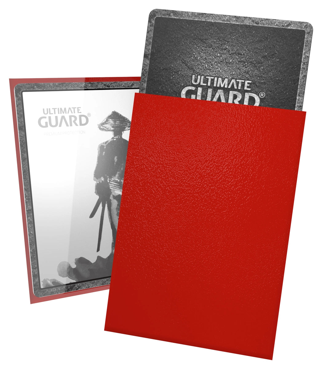 Ultimate Guard Katana Sleeves - Red - Japanese Size (60 Pack)