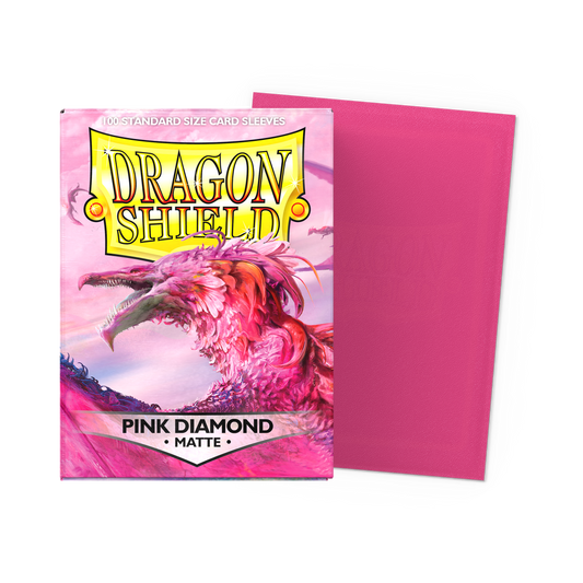 Dragon Shield Matte Sleeves - Pink Diamond - Japanese Size (60 Pack)