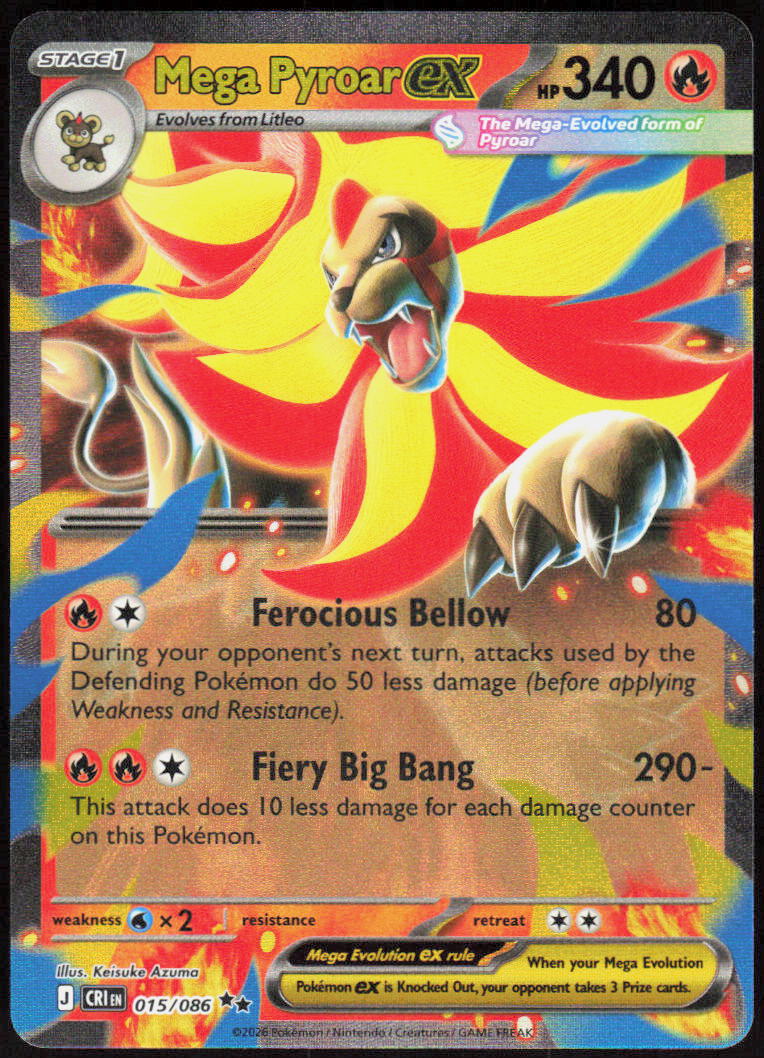 Mega Pyroar ex - 015/086
