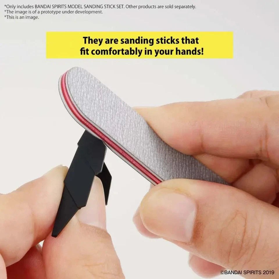 Bandai model sanding stick set - view 2